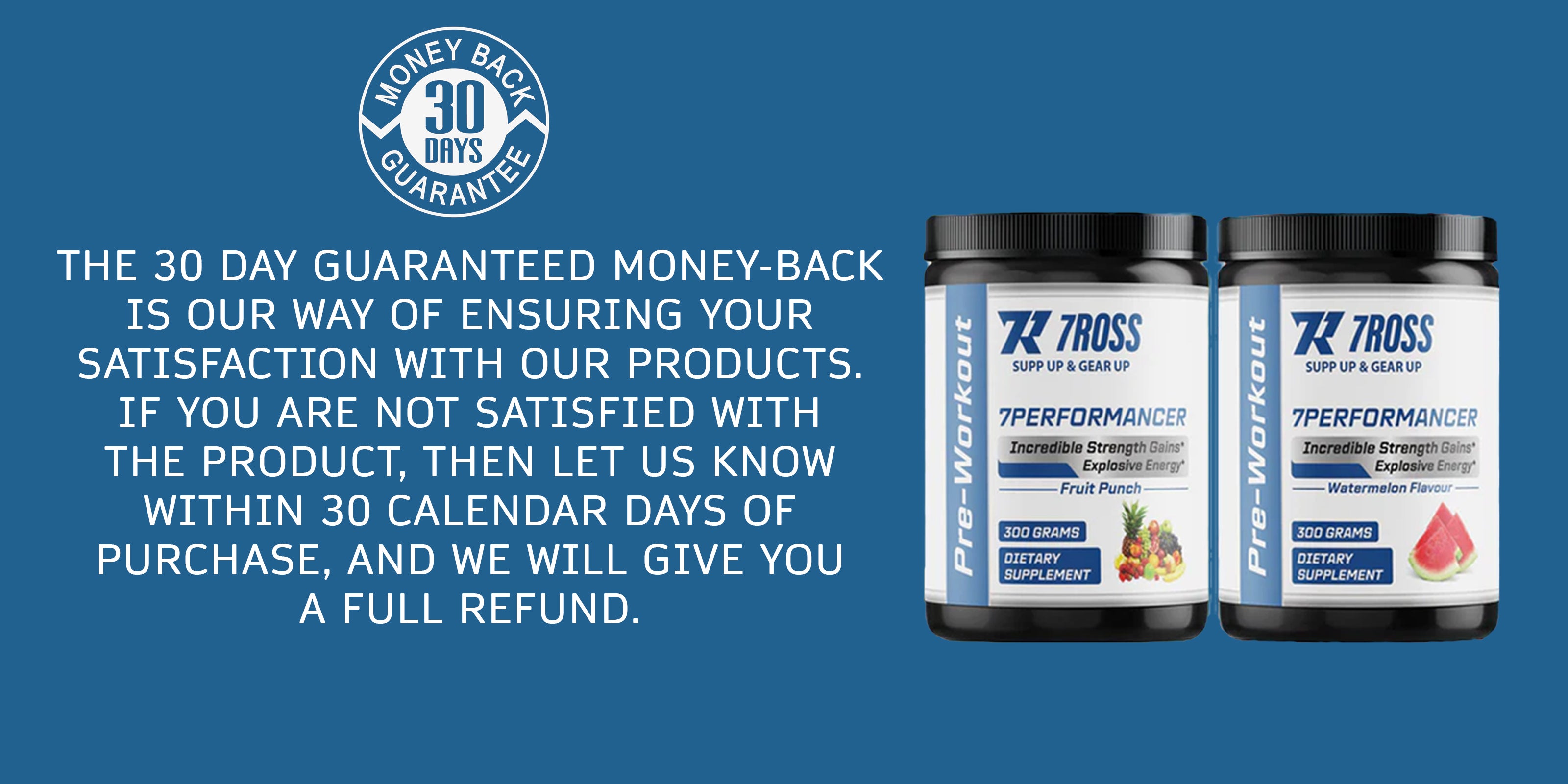30 Days Return & Refund - try this best pre workout for muscle gain