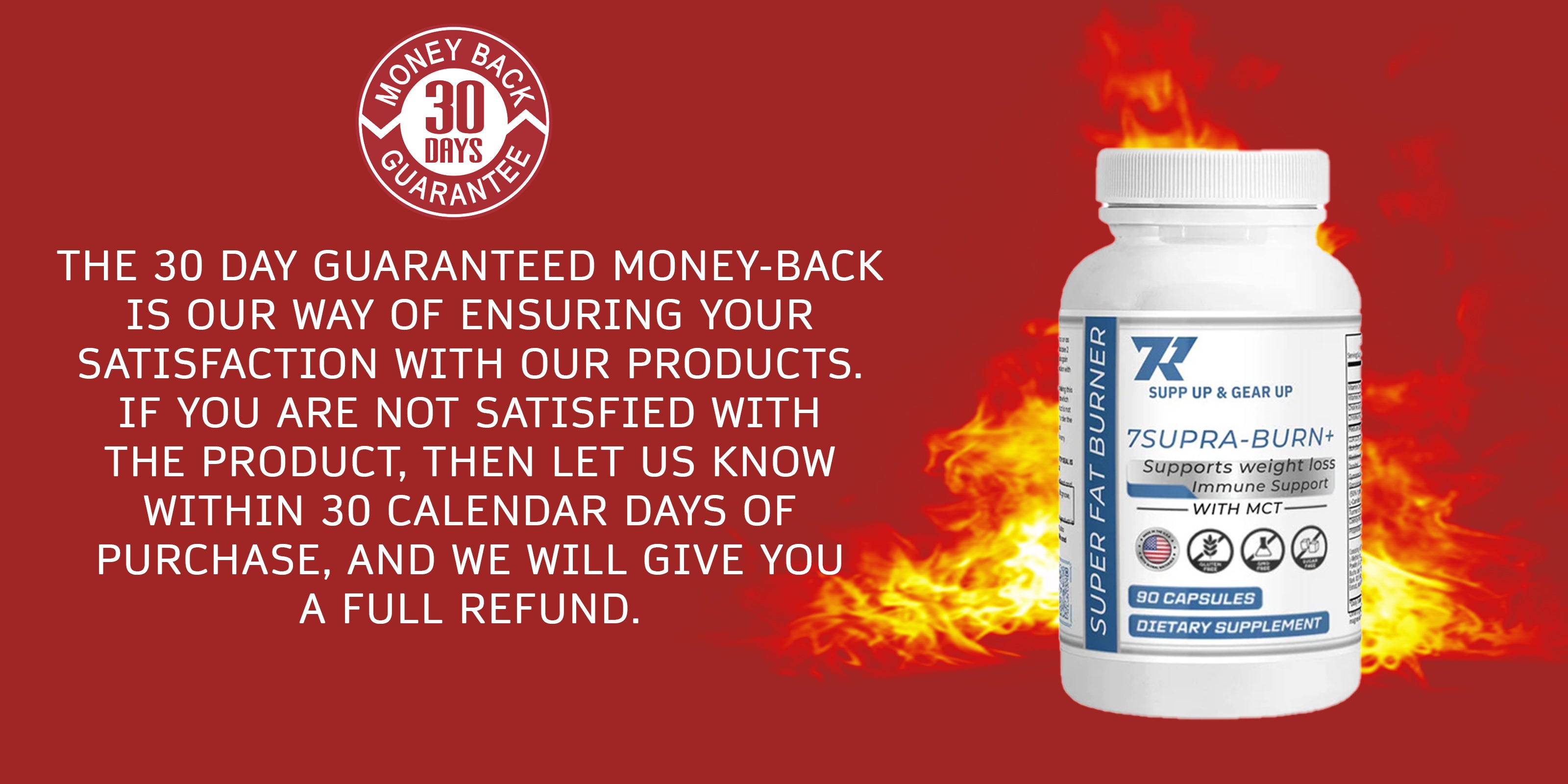 30 Days Return & Refund - try now 7ROSS supplements to burn fat and build muscle
